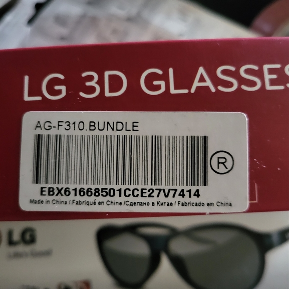 2 Box LOT LG Cinema 3D Glasses - 2 Boxes (2 pairs in each box = 4 pair) - Picture 3 of 3